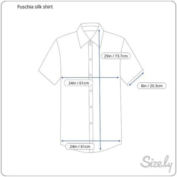 Aureus Maroon Silk Short Sleeve Button Down Shirt - Picture 5 of 5